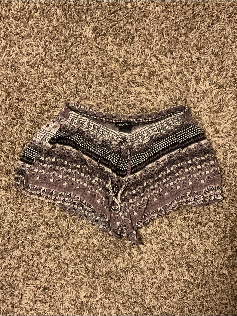 Women's twerk Shorts - Purple & Black
